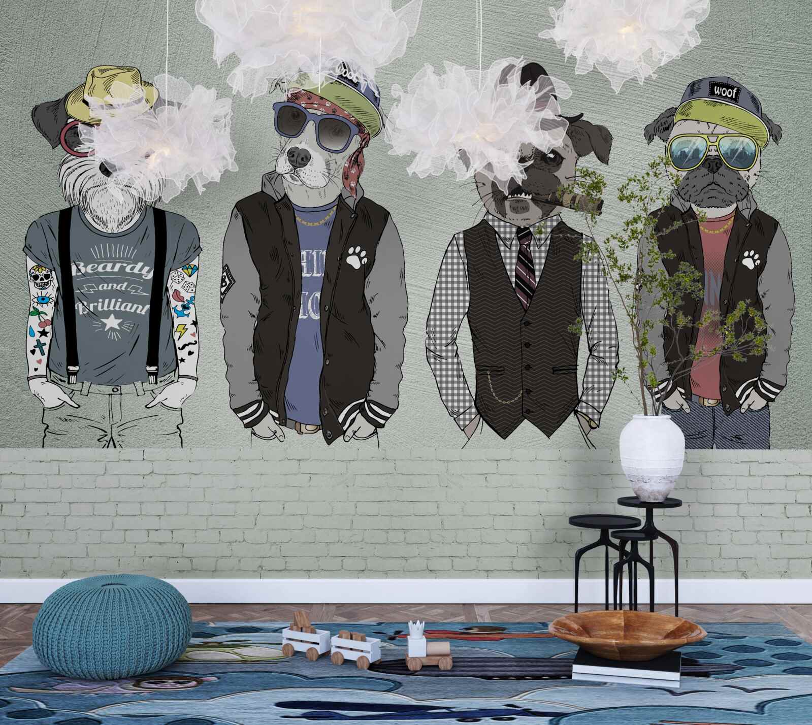Fotobehang kunstmatig beeld, grafisch ontwerp