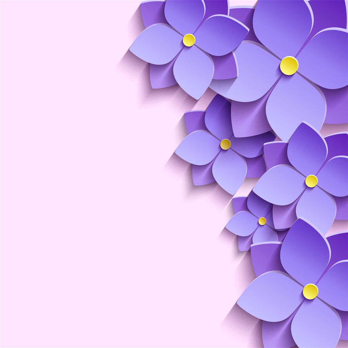 Fotobehang paarse bloemknoppen op het wateroppervlak