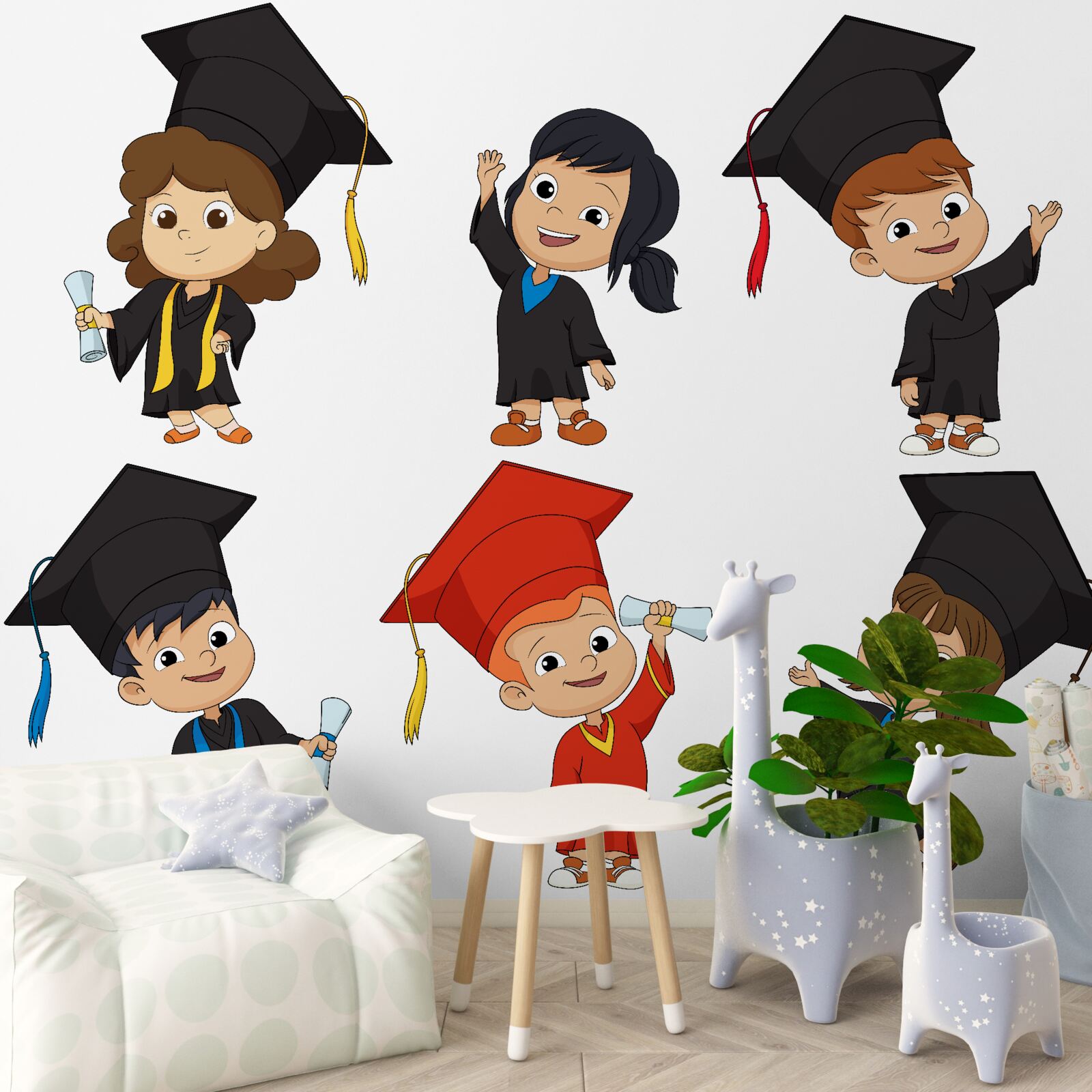 Fotobehang kinderen van alumni