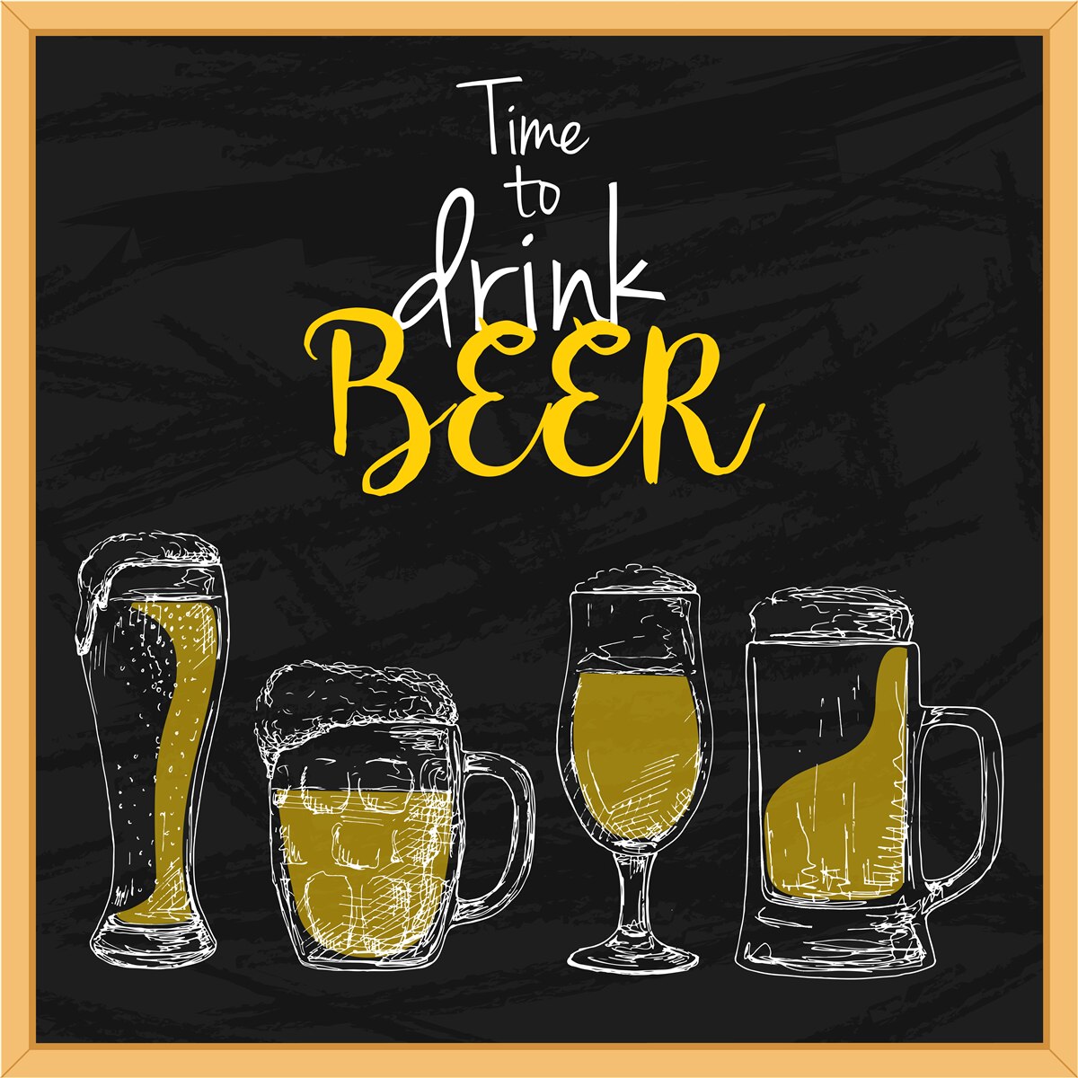Fotobehang bierglazen