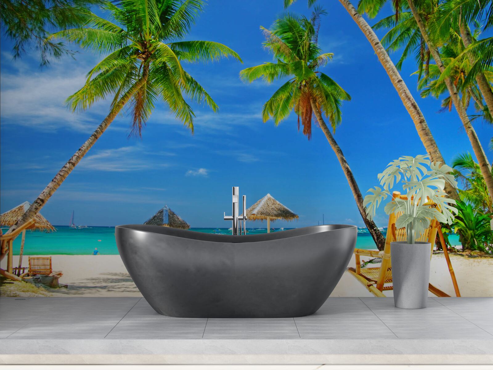 Fotobehang een vredig stukje paradijs aan de kust