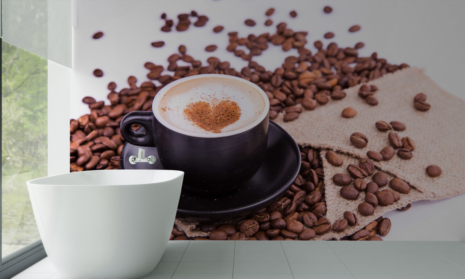 Fotobehang een heerlijk kopje koffie