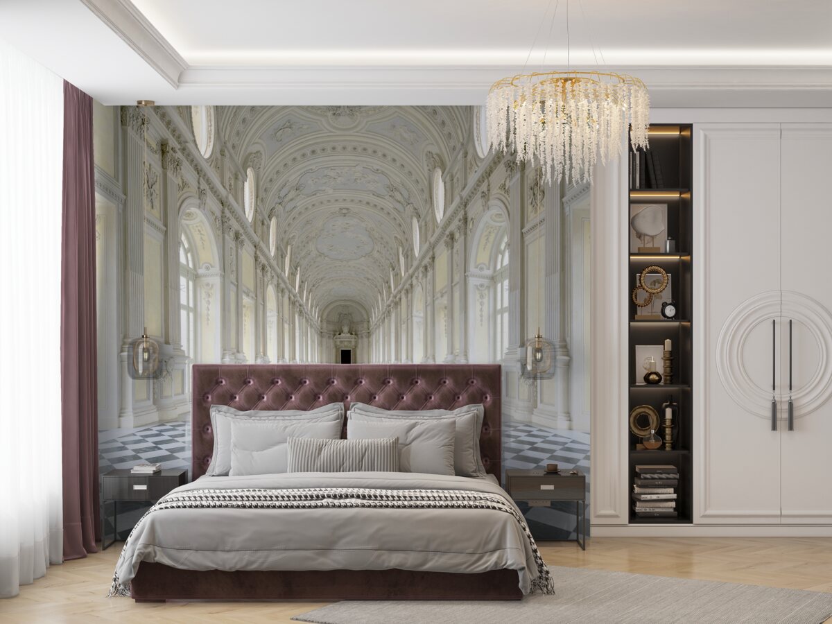Fotobehang mozaïeken in een luxe kasteel
