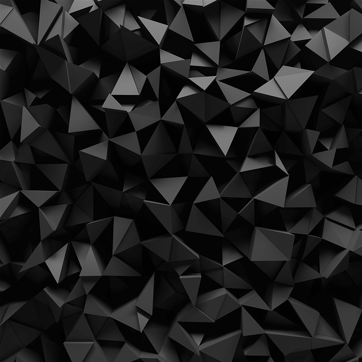 Fotobehang abstractie in de vorm van scherpe vormen en donkere pieken
