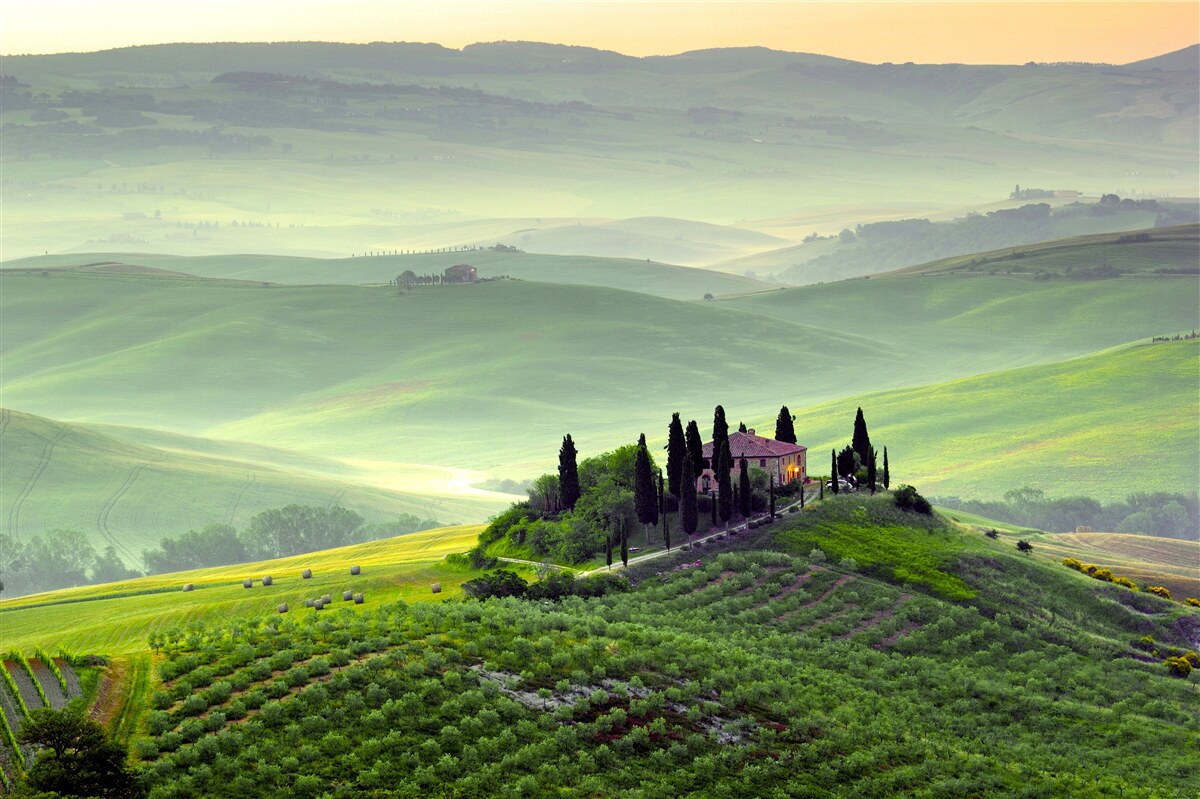 Fotobehang onder de toscaanse zon