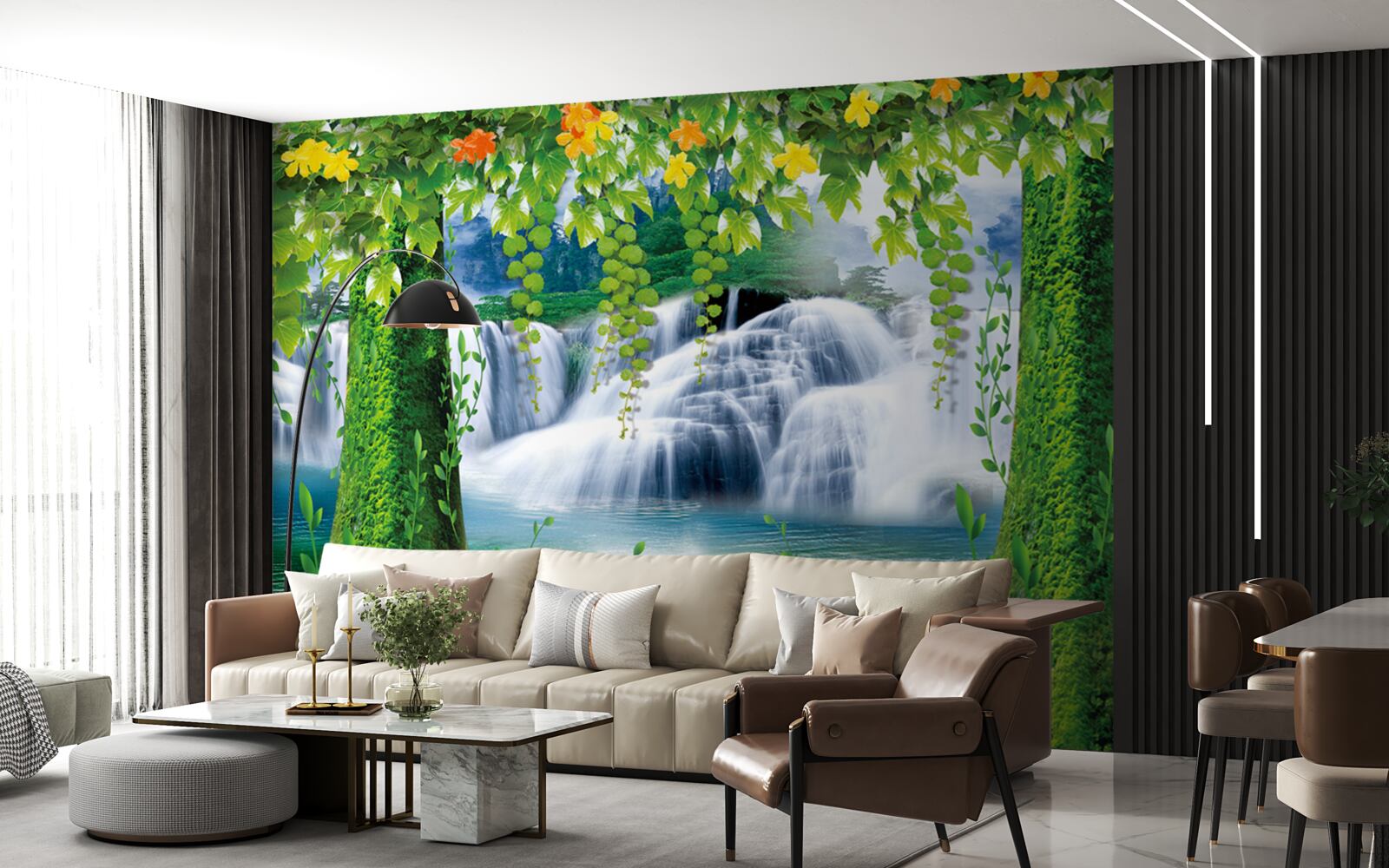 Fotobehang stralend landschap