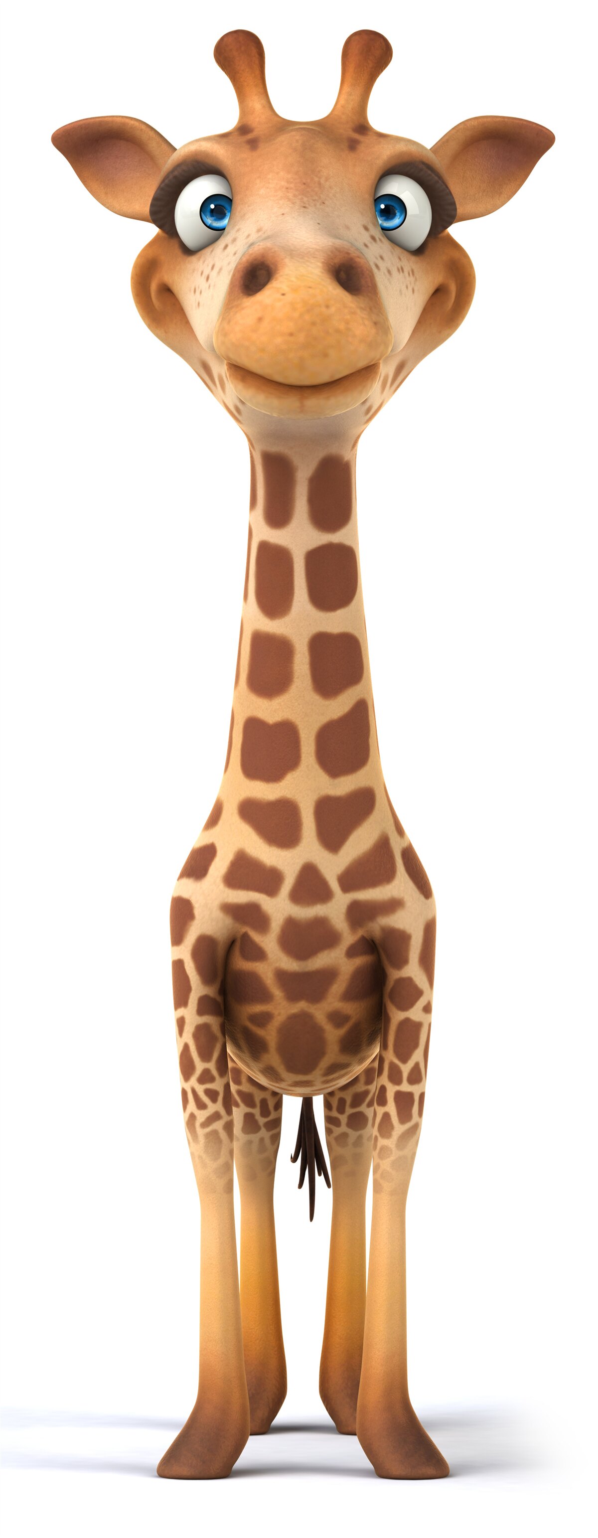 Fotobehang gelukkige giraffe