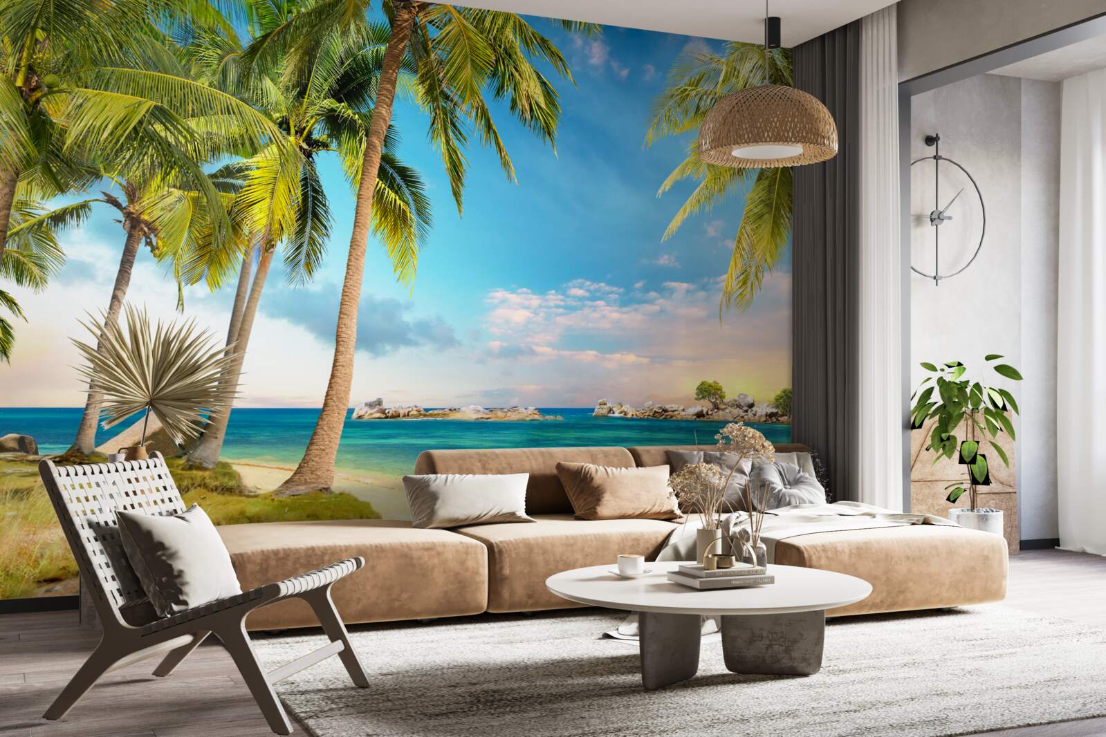 Fotobehang prachtig uitzicht op zee