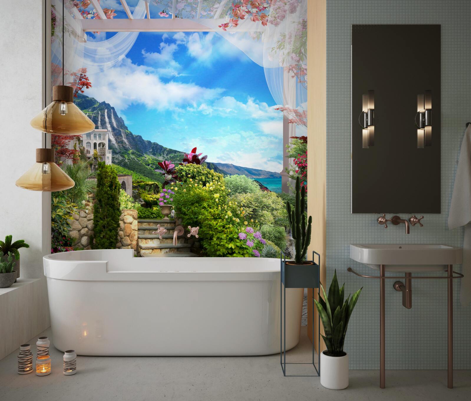 Fotobehang kusttuin