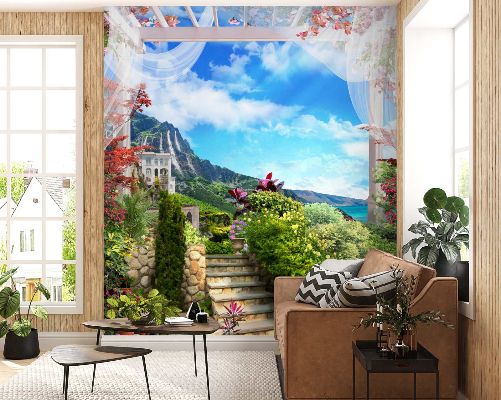Fotobehang kusttuin