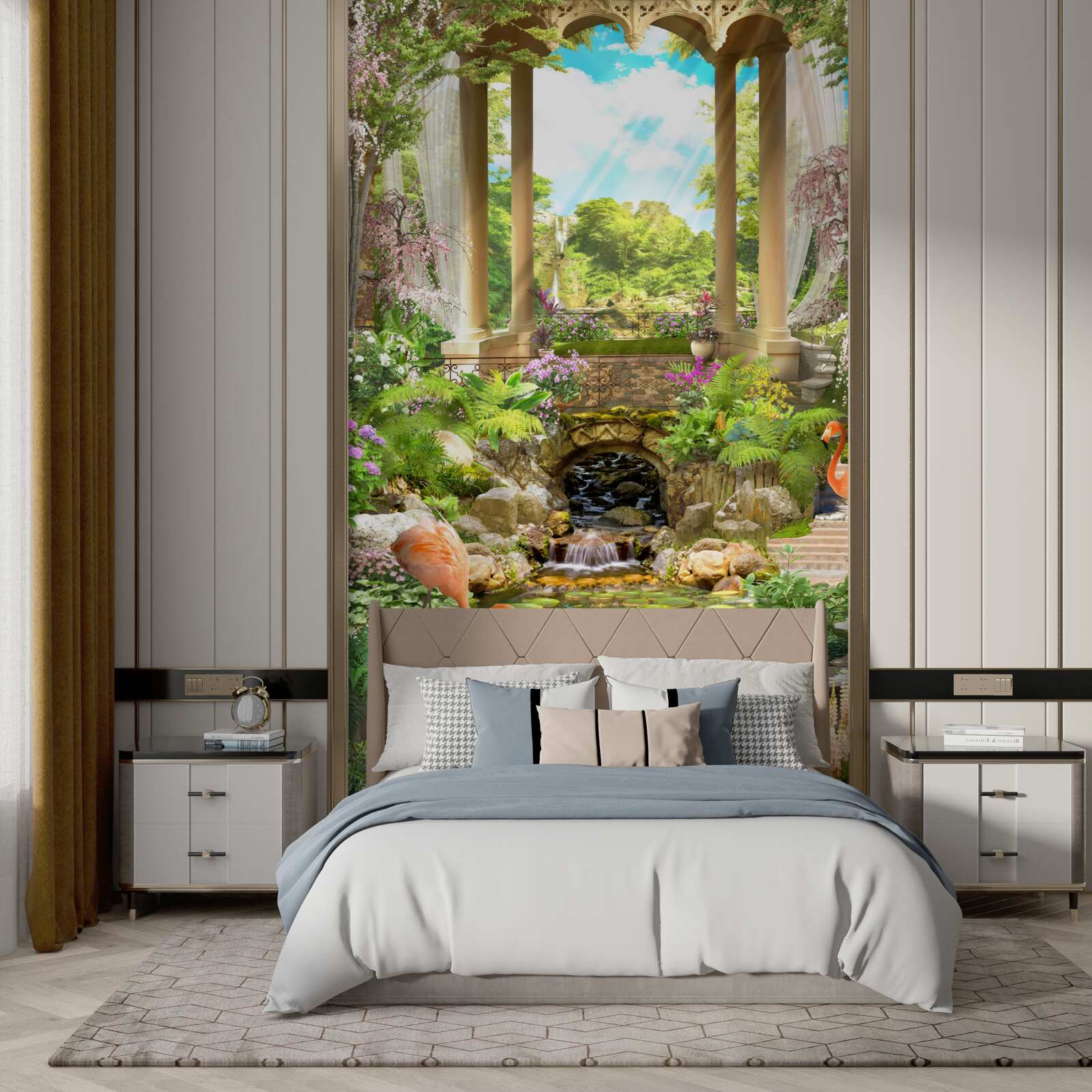 Fotobehang heerlijke tuin