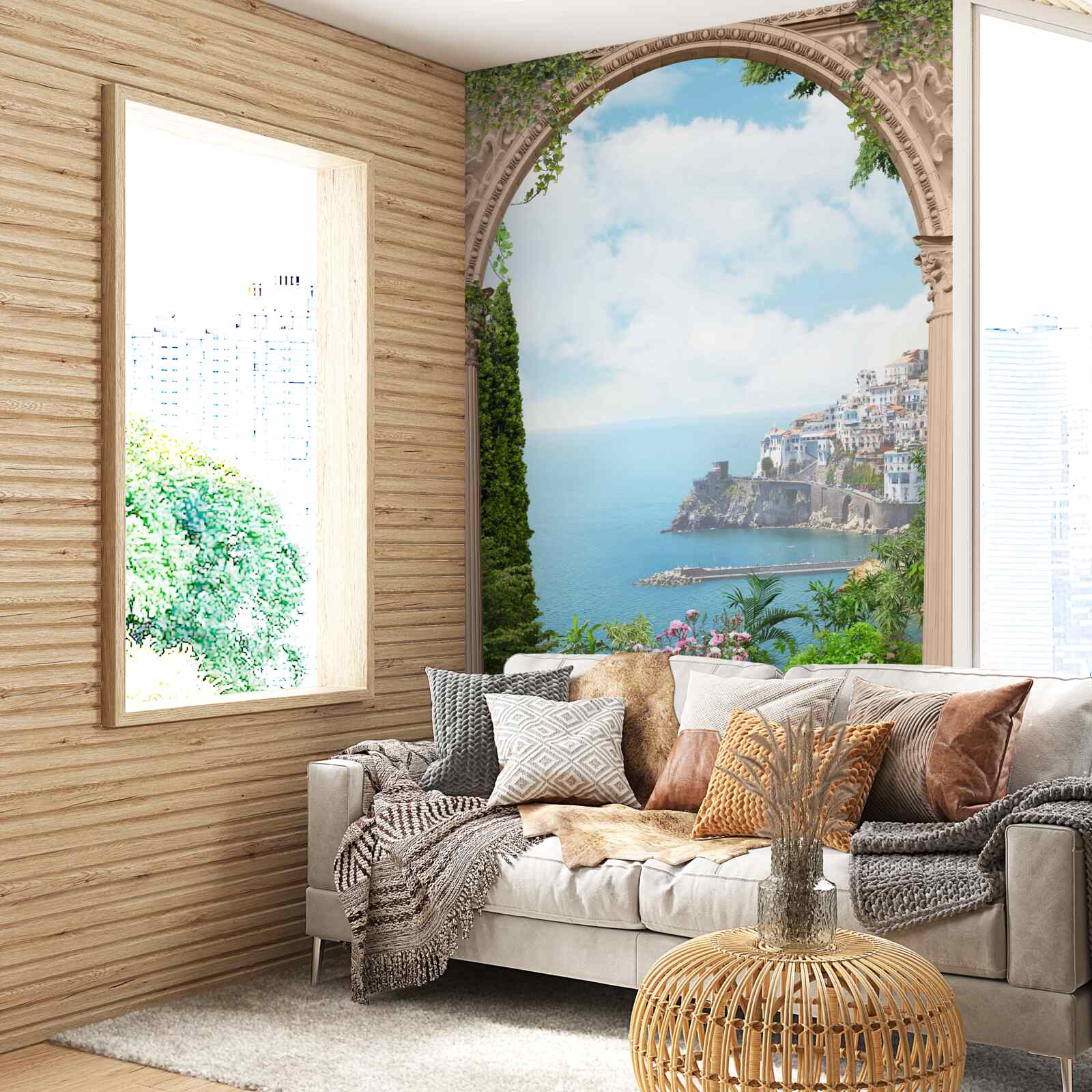 Fotobehang golflandschap in italië