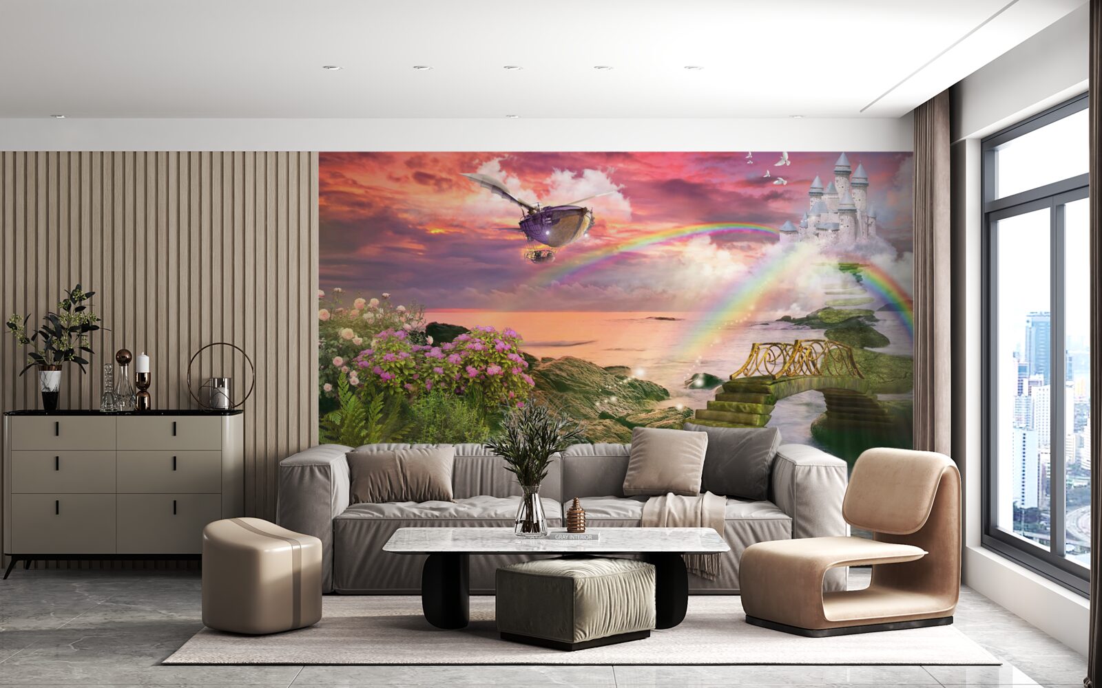 Fotobehang een sprookjesachtige fantasiewereld