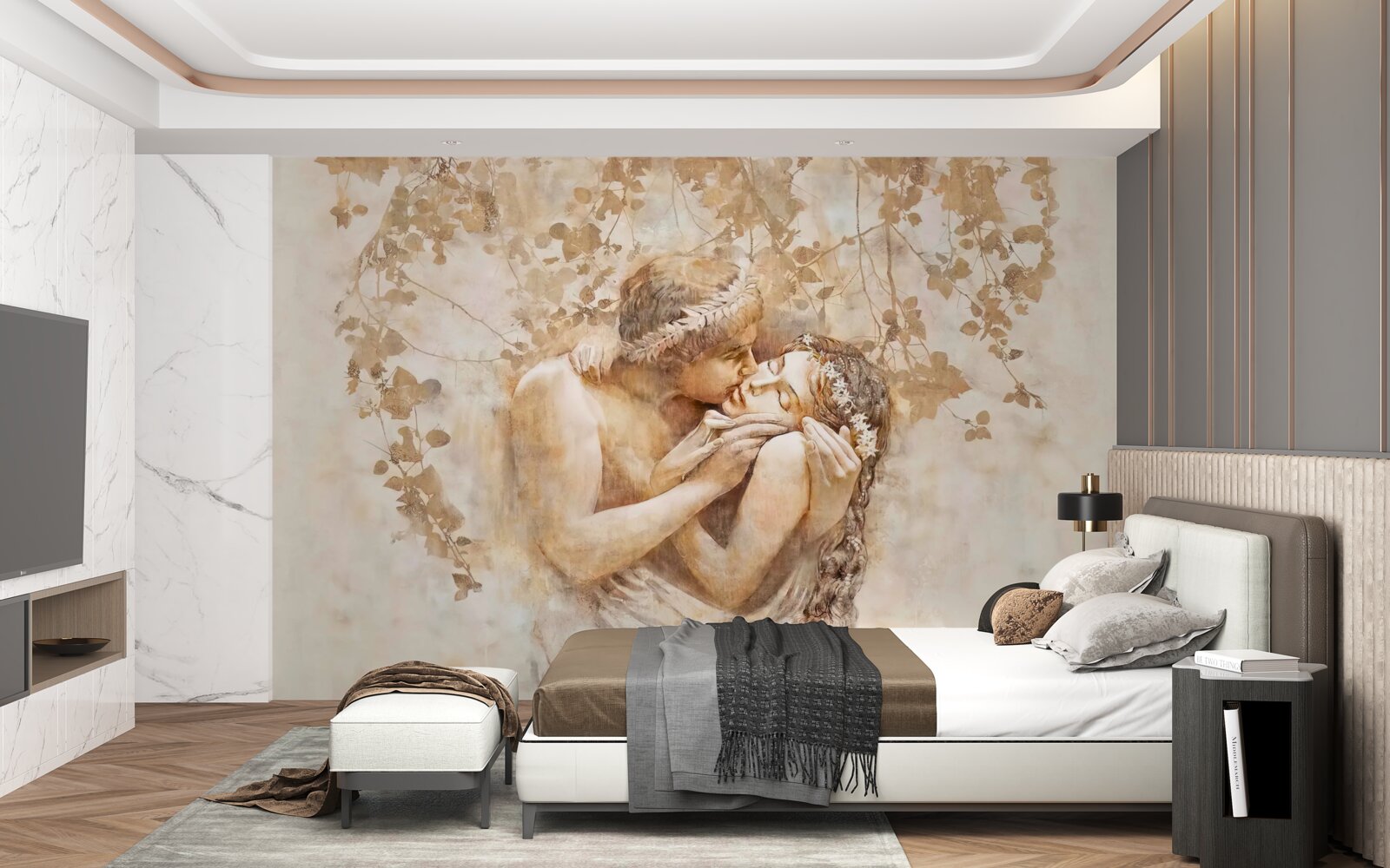 Fotobehang Rozenknoppen