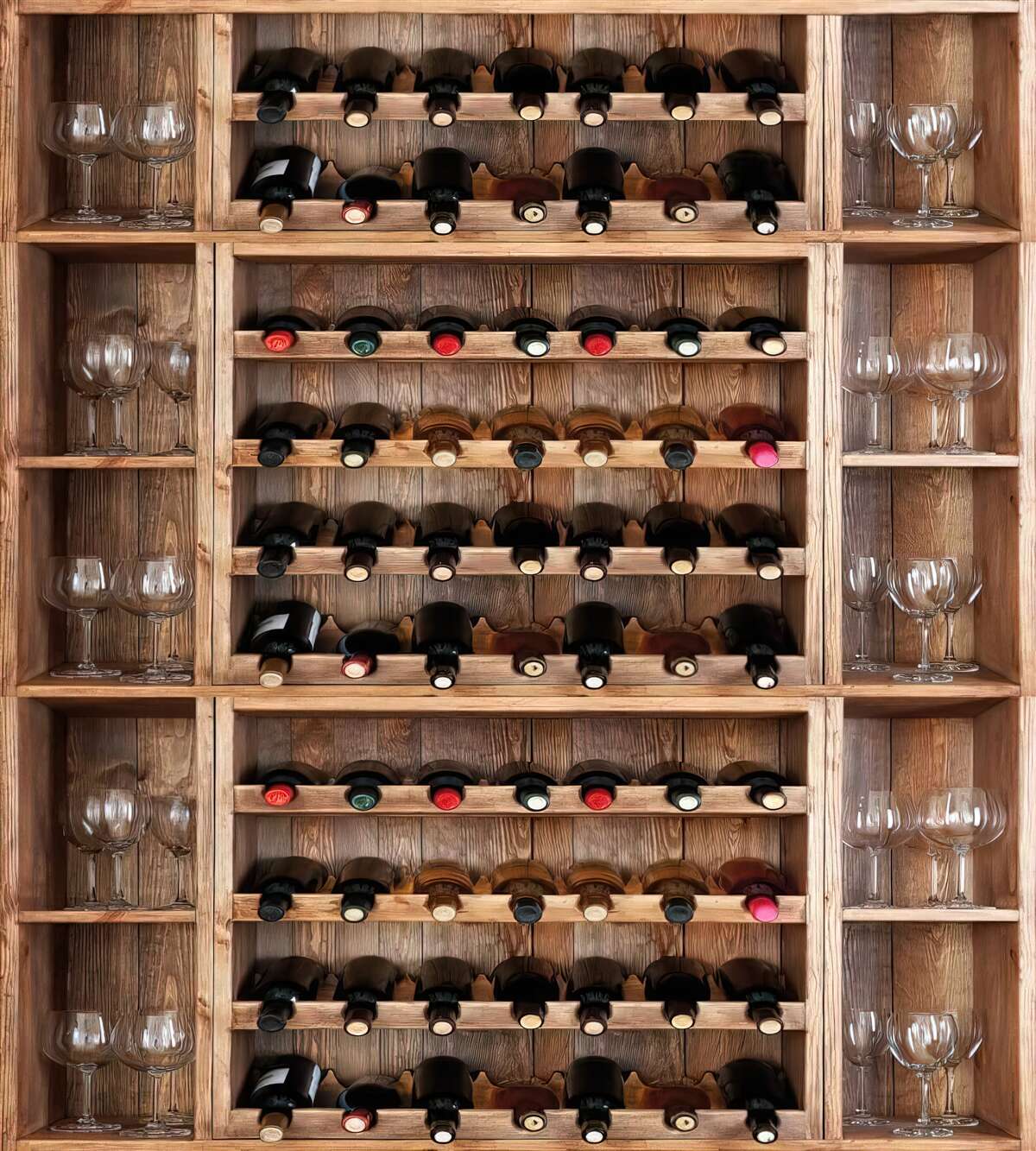 Fotobehang wijnglas bar