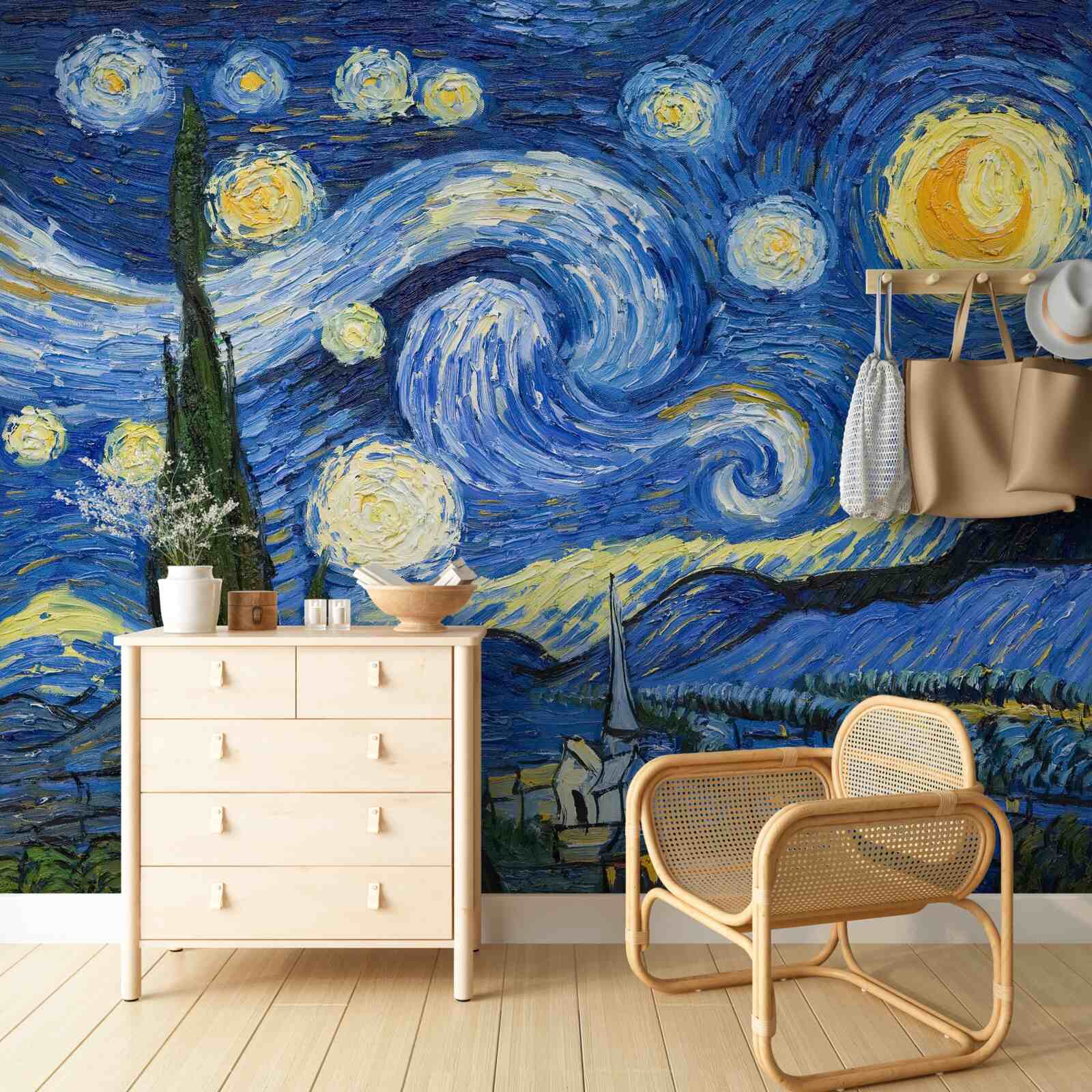 Fotobehang canvas geschilderd door van gogh