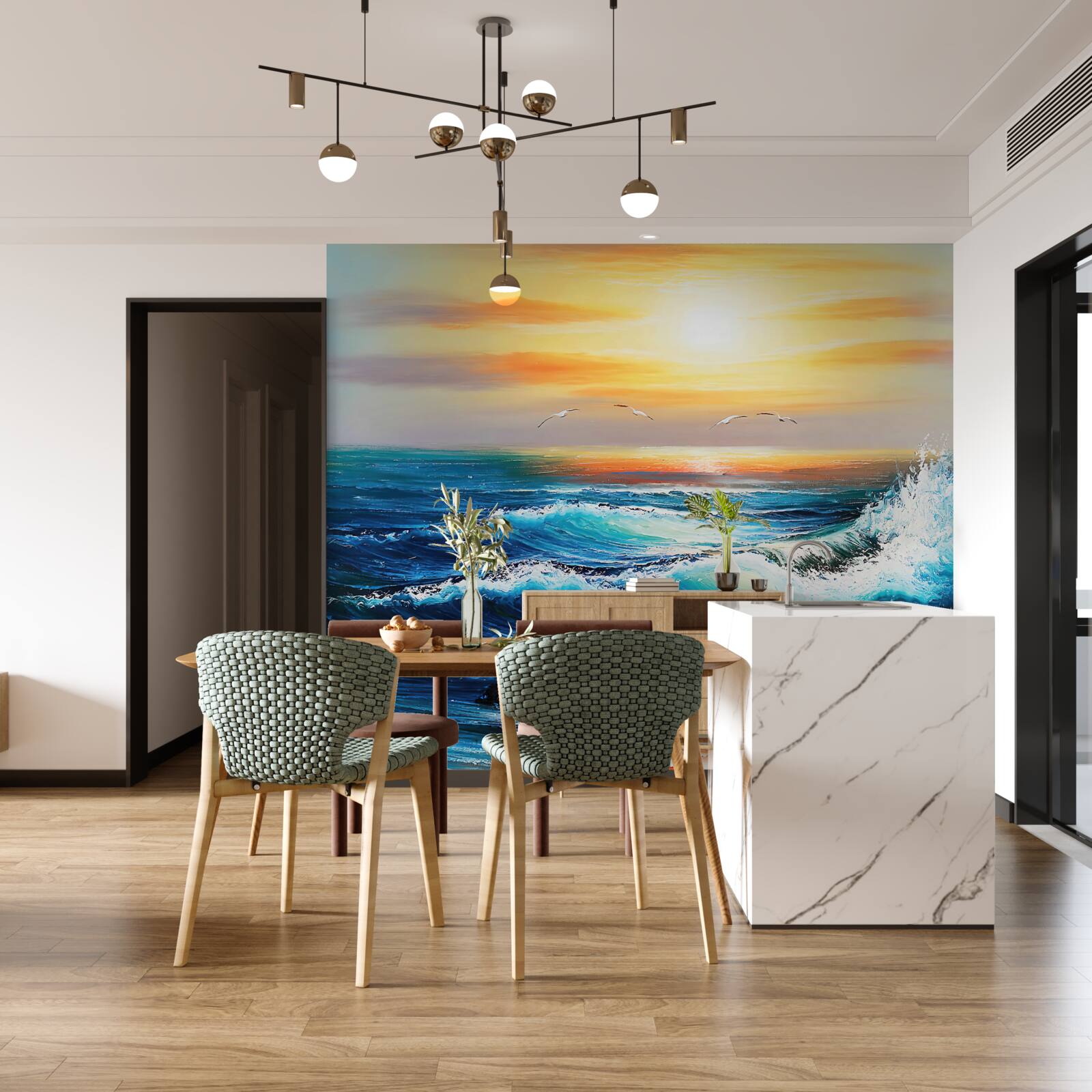 Fotobehang getijden