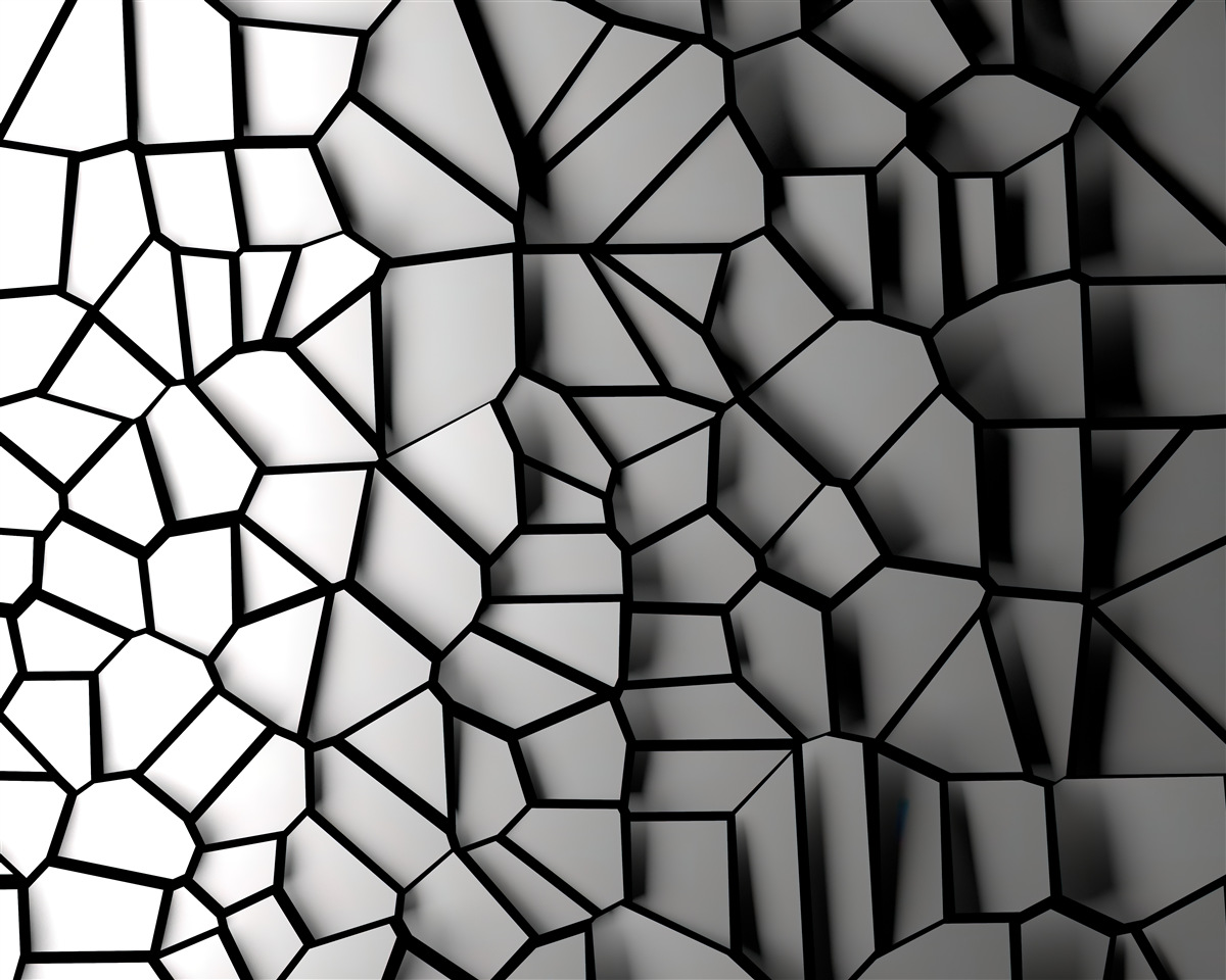 Fotobehang witte muur met volume-effect