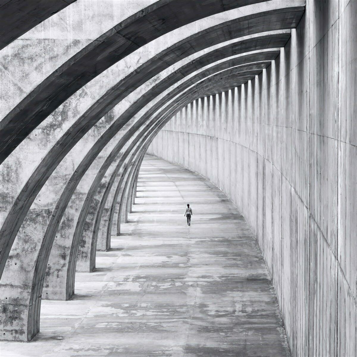 Fotobehang eenheid voor de majestueuze muren van het gebouw