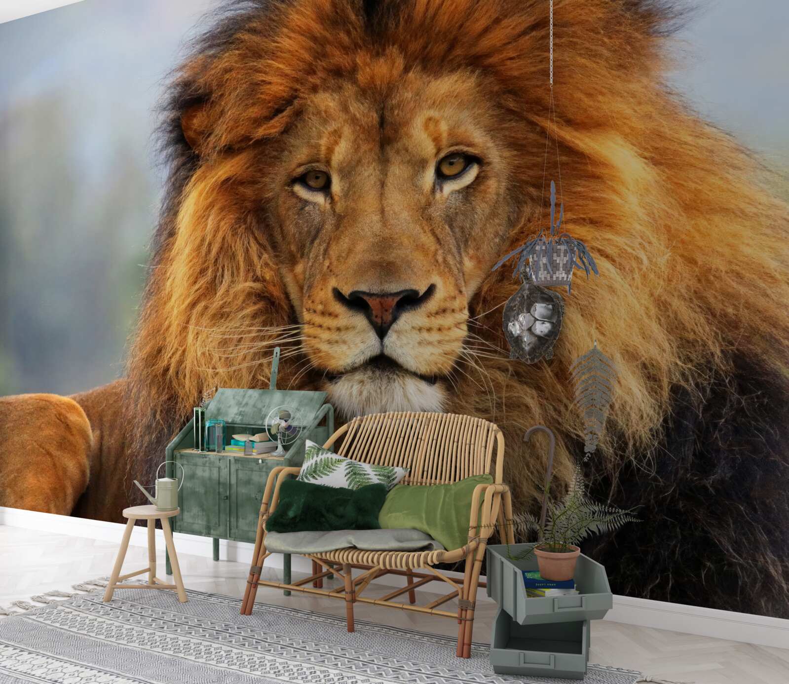 Fotobehang afbeelding van een leeuw