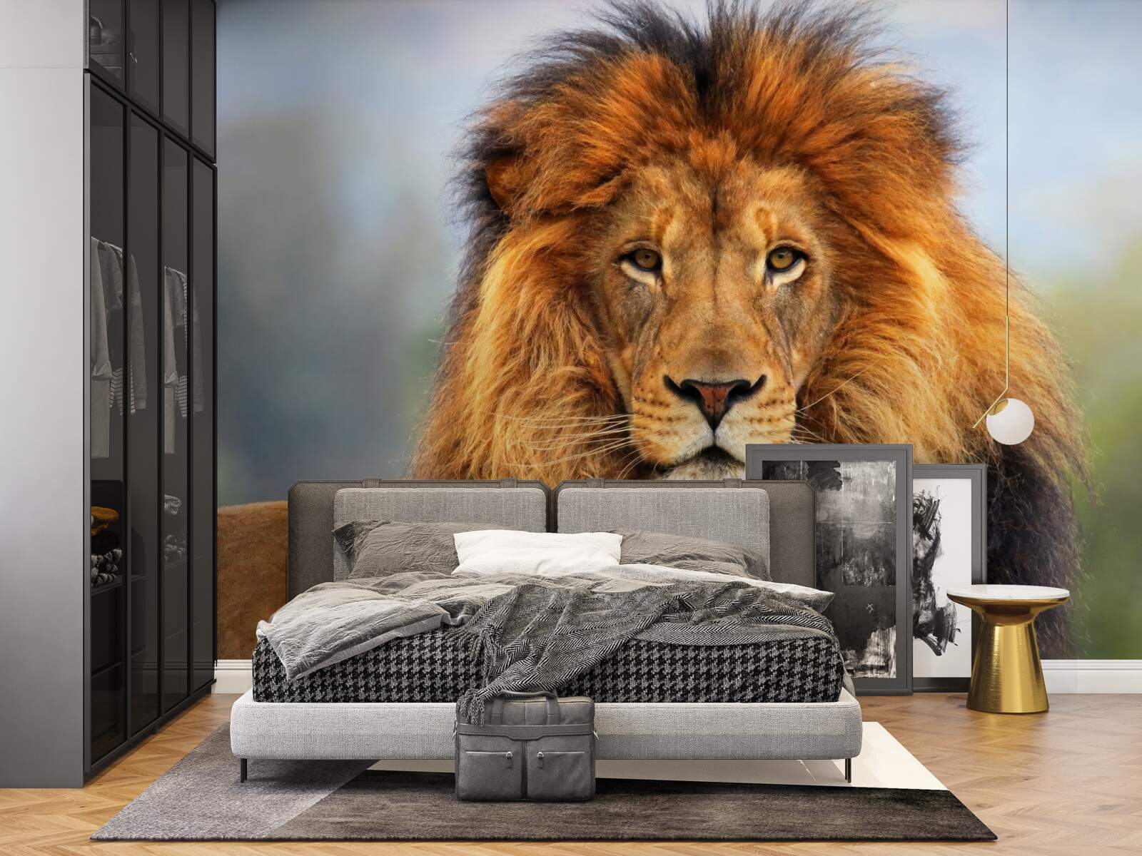 Fotobehang afbeelding van een leeuw