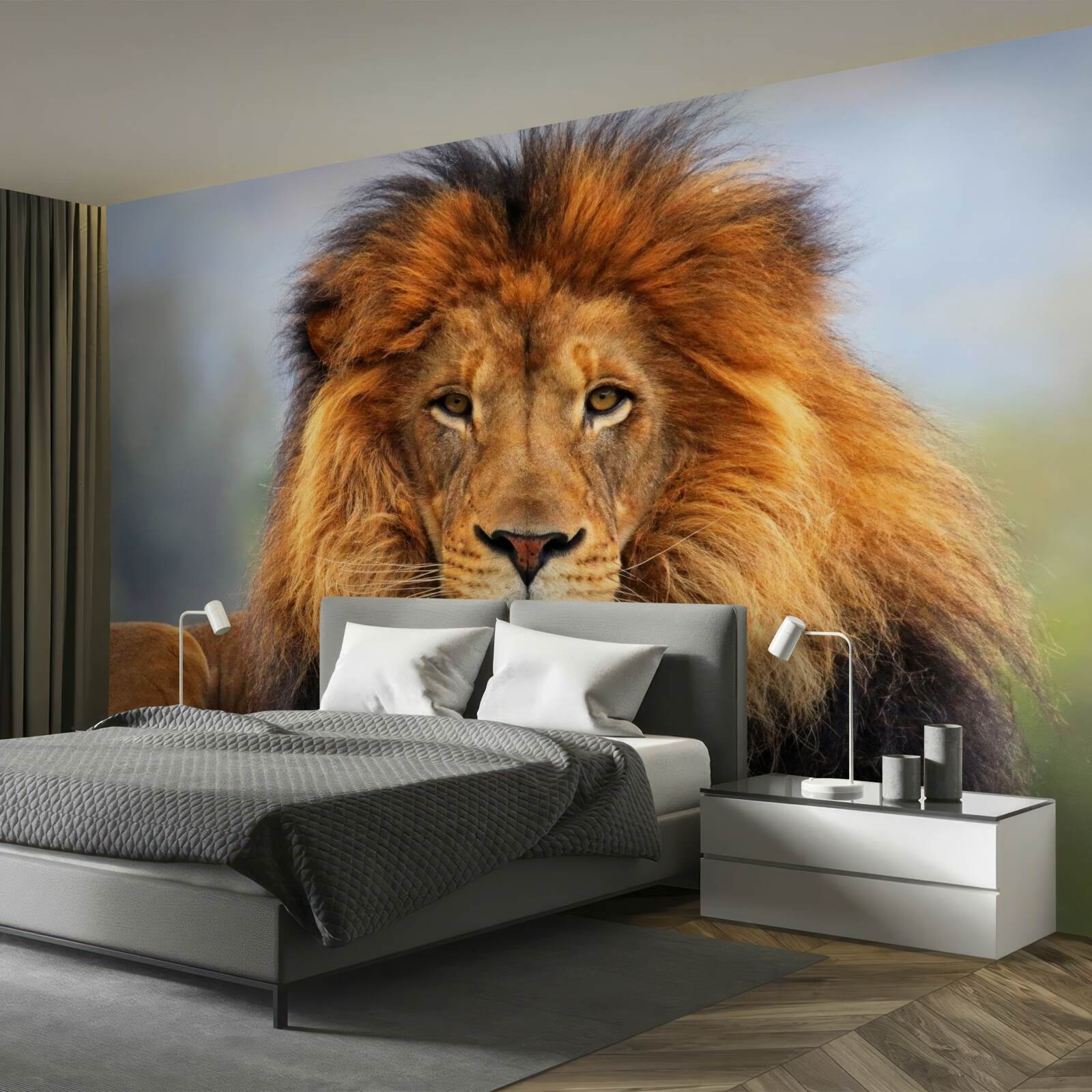 Fotobehang afbeelding van een leeuw