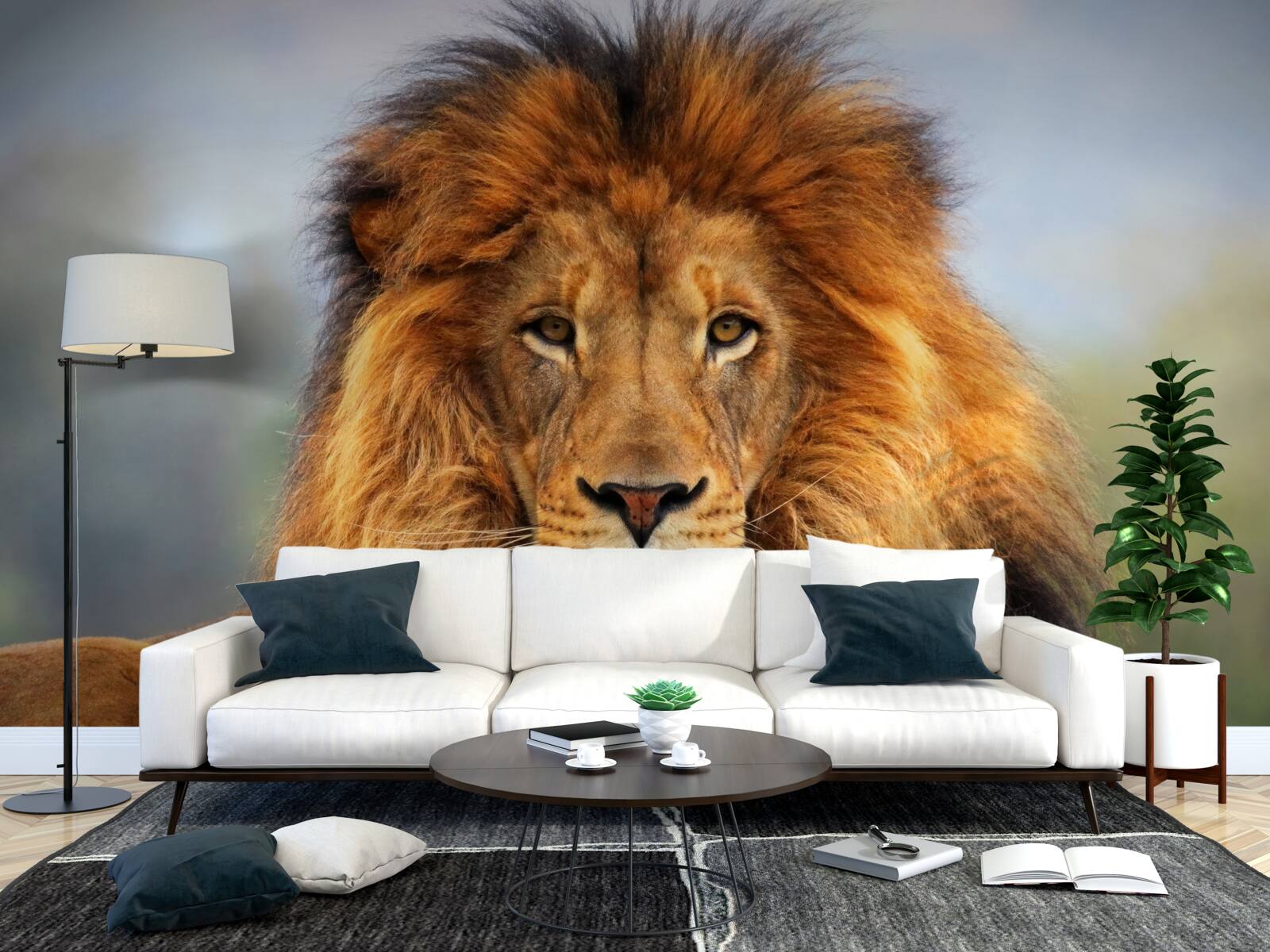 Fotobehang afbeelding van een leeuw
