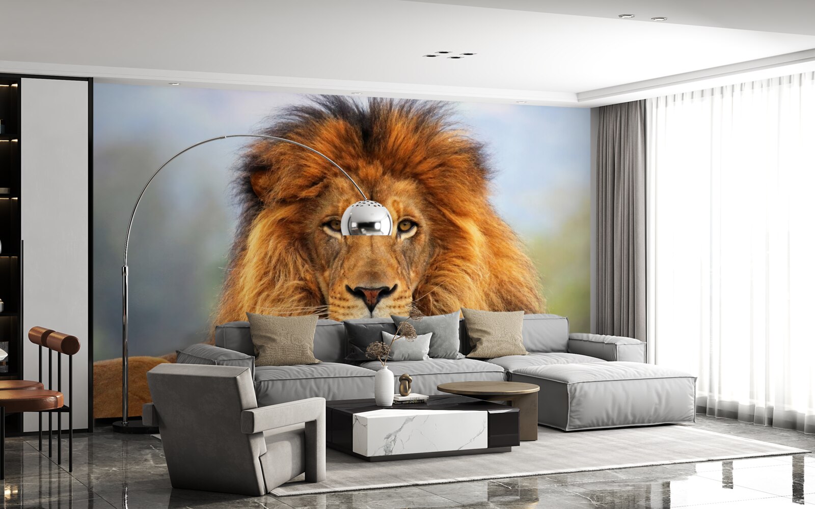 Fotobehang afbeelding van een leeuw