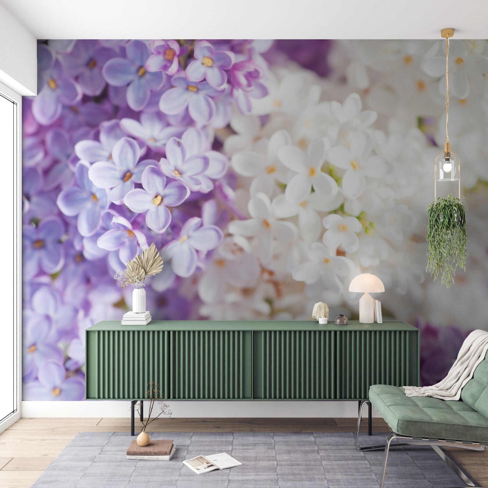 Fotobehang seringen in bloei in de lente