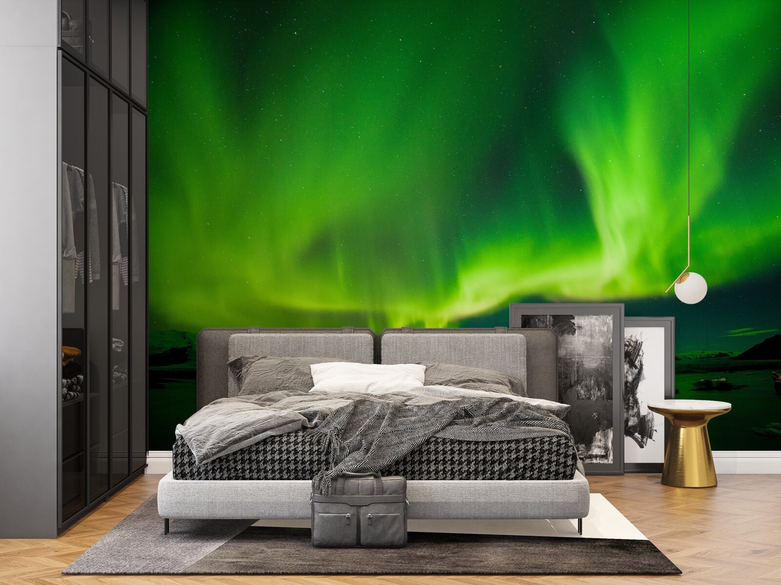 Fotobehang betoverend mooi noorderlicht