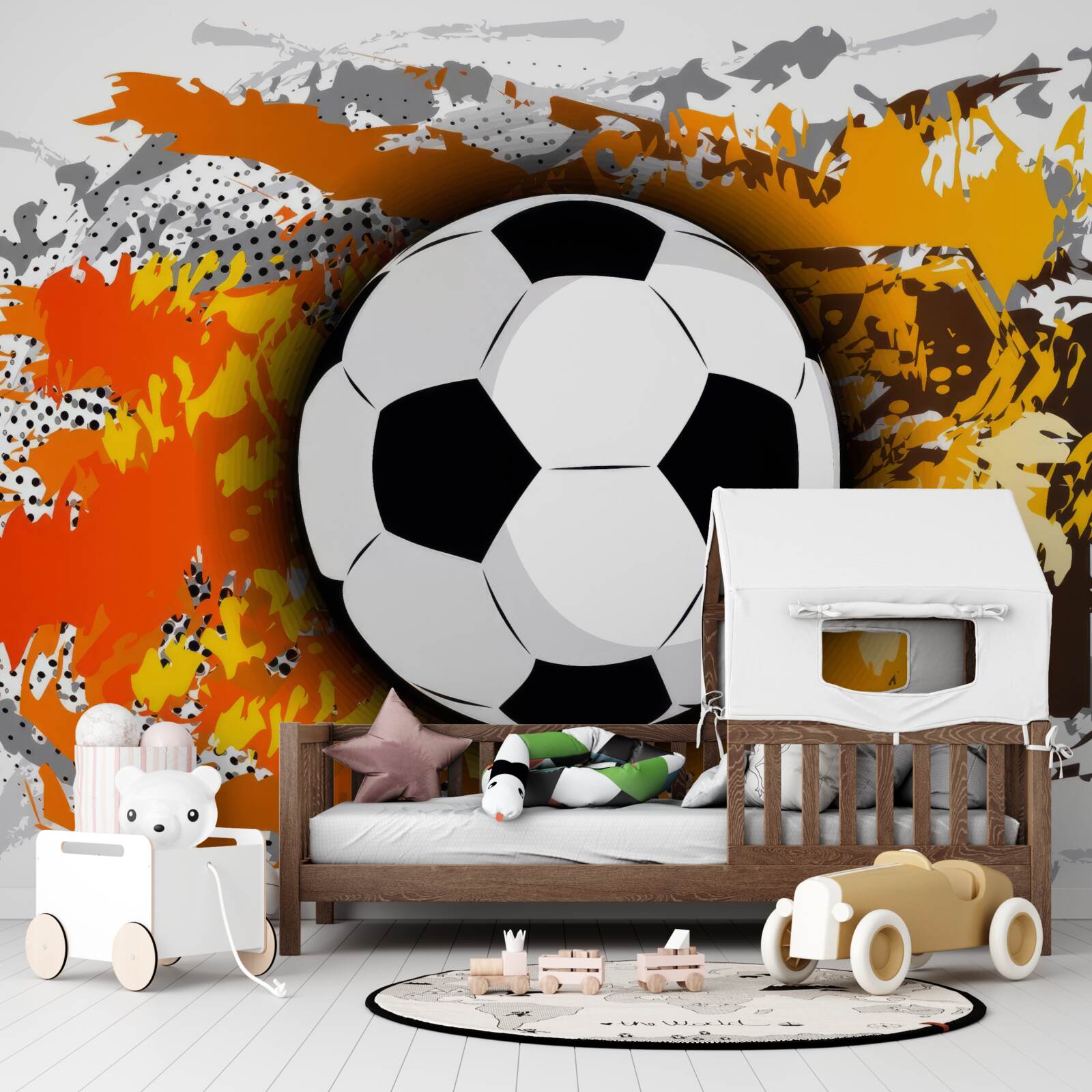 Fotobehang grote voetbal