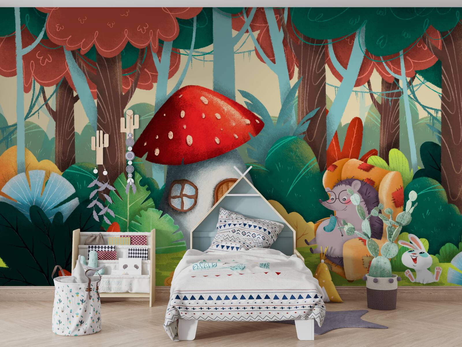 Fotobehang egel oma huis