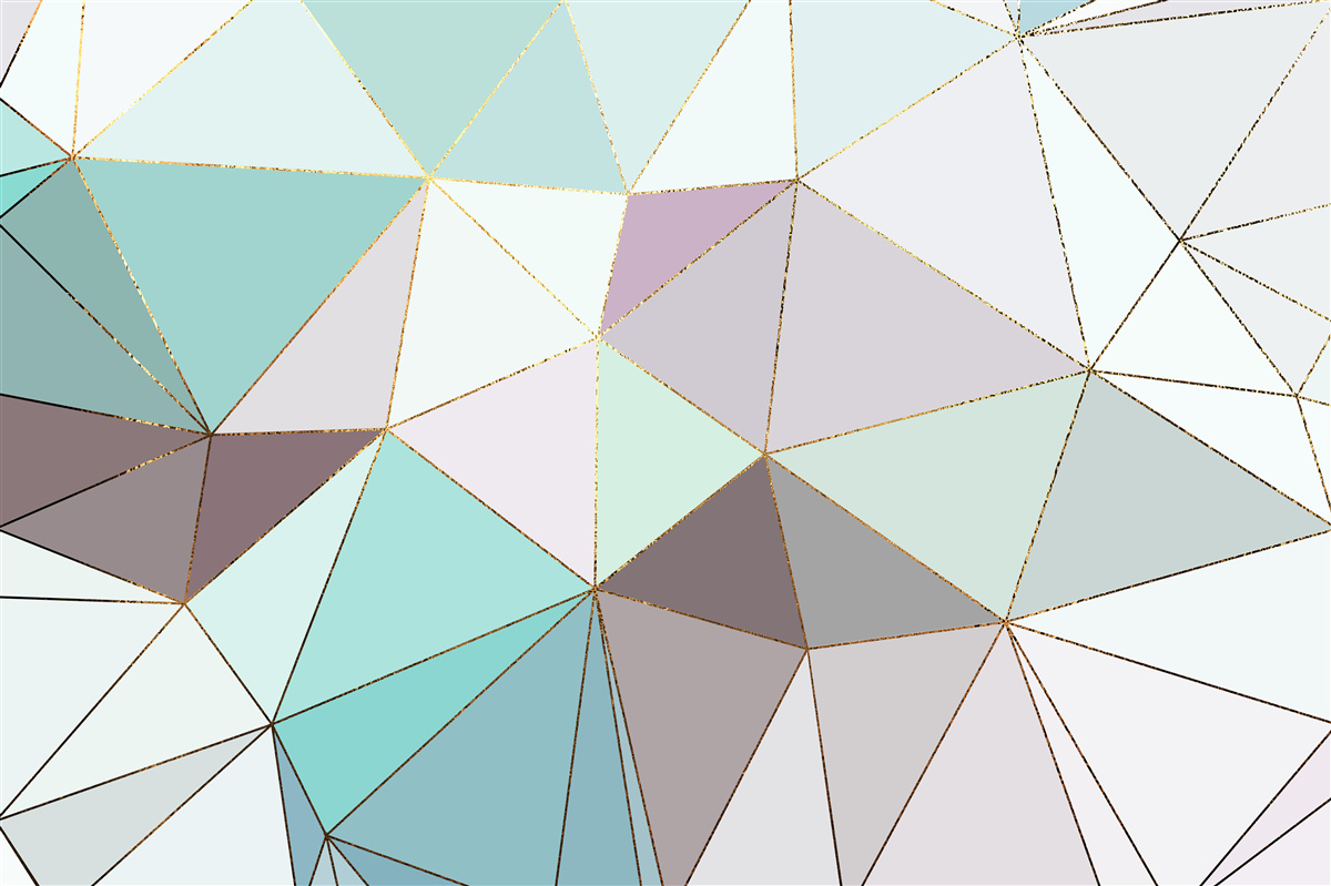 Fotobehang geometrische figuren op een marmeren oppervlak