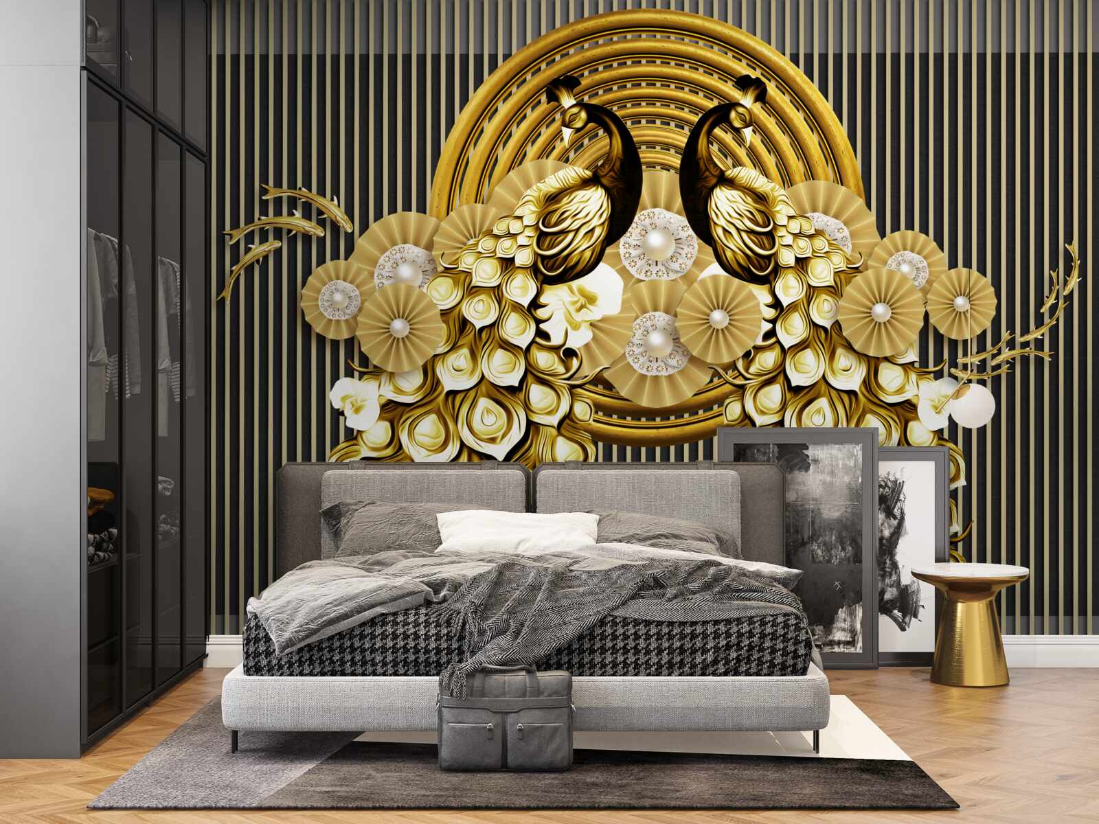 Fotobehang producten met afbeeldingen van pauwen