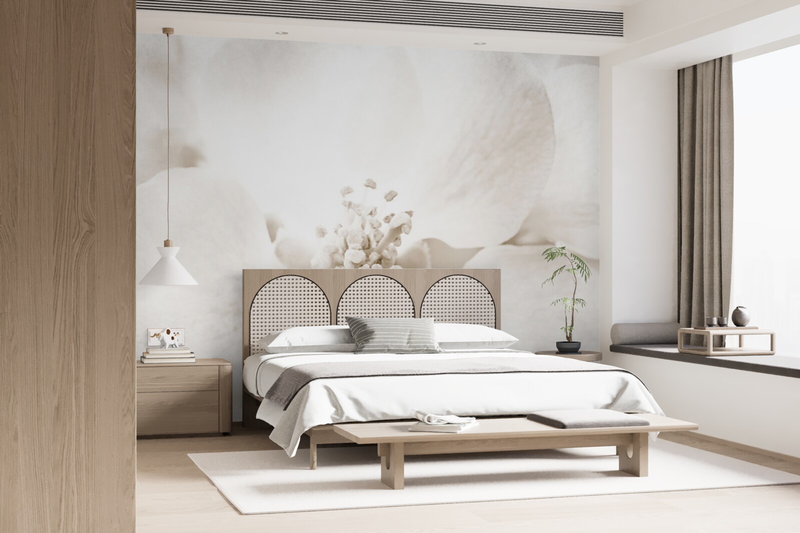 Fotobehang grote delicate orchidee knop