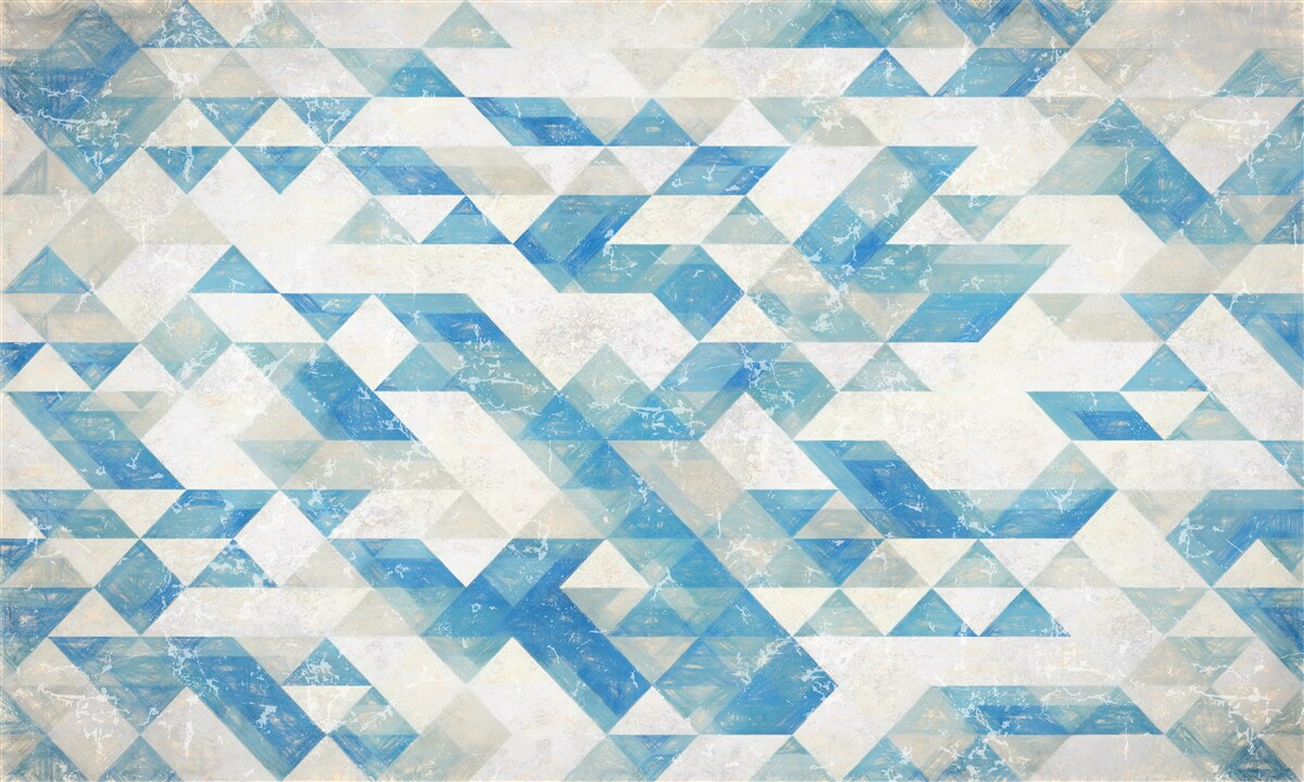 Fotobehang geometrische vormen in abstractie